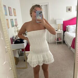 Edikted white mini dress